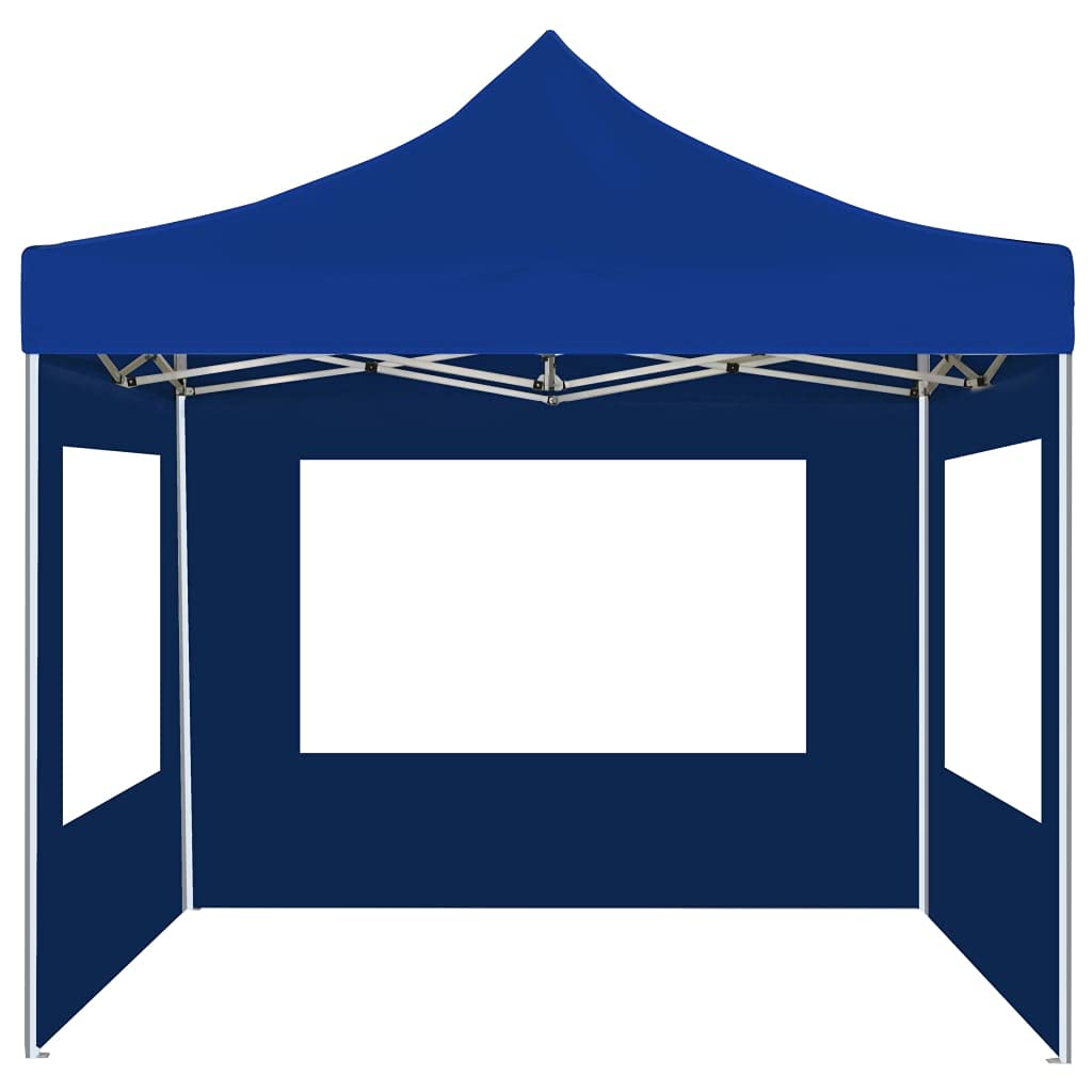 Partyzelt Oxford-Gewebe faltbar mit Wänden 2x2m, Aluminiumrahmen rostbeständig, PVC-Fenster, Sonnenschutz für Outdoor-Events wie Grillen und Familienfeiern, inklusive