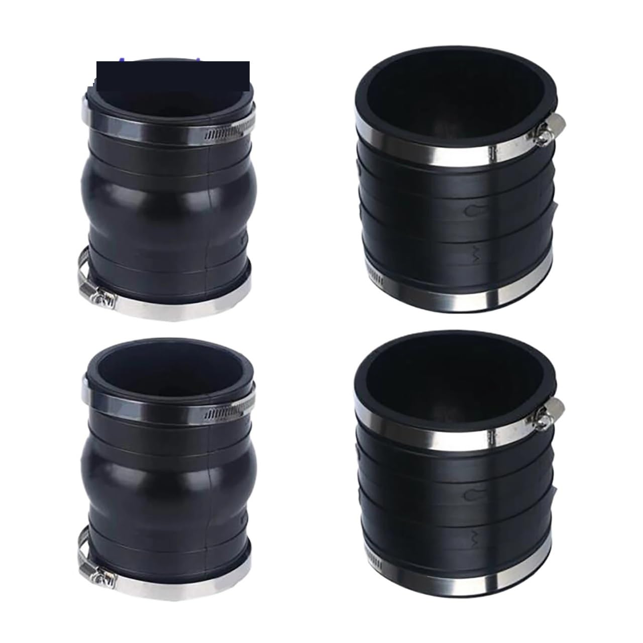 2 piezas de fuelle manguera superior e inferior con abrazaderas para Volvo para motor Penta V6 V8 4.3 5.0 .7 .8 1 litros 3863450