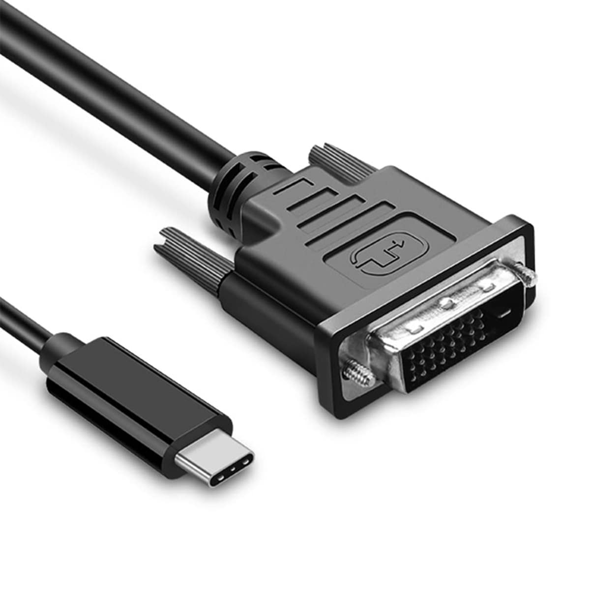 AutoJoy ClubUSB C to DVI Cable Adapter 4FT 4K@30Hz 4FT USB Type-C to DVI Male Compatible with 2017-2020 MacBook Pro, Surface Book 2, Chromebook Pixel, Dell XPS 13/15, Galaxy S10 and More