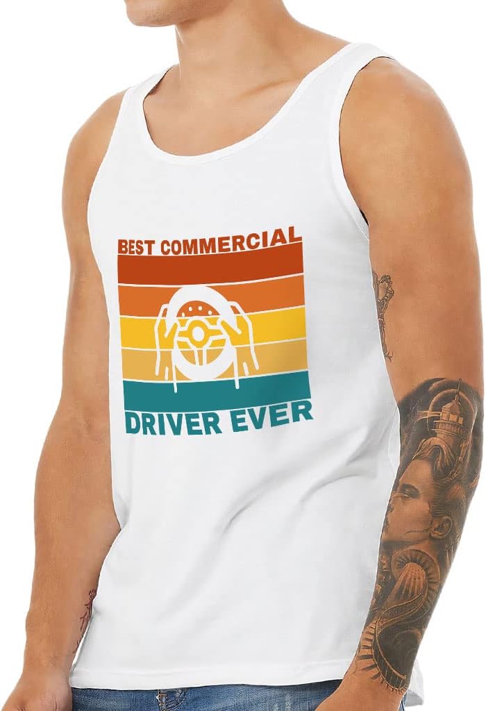 Best Commercial Driver Ever Tank - Vintage Workout Tank - Wheel Jersey Tank