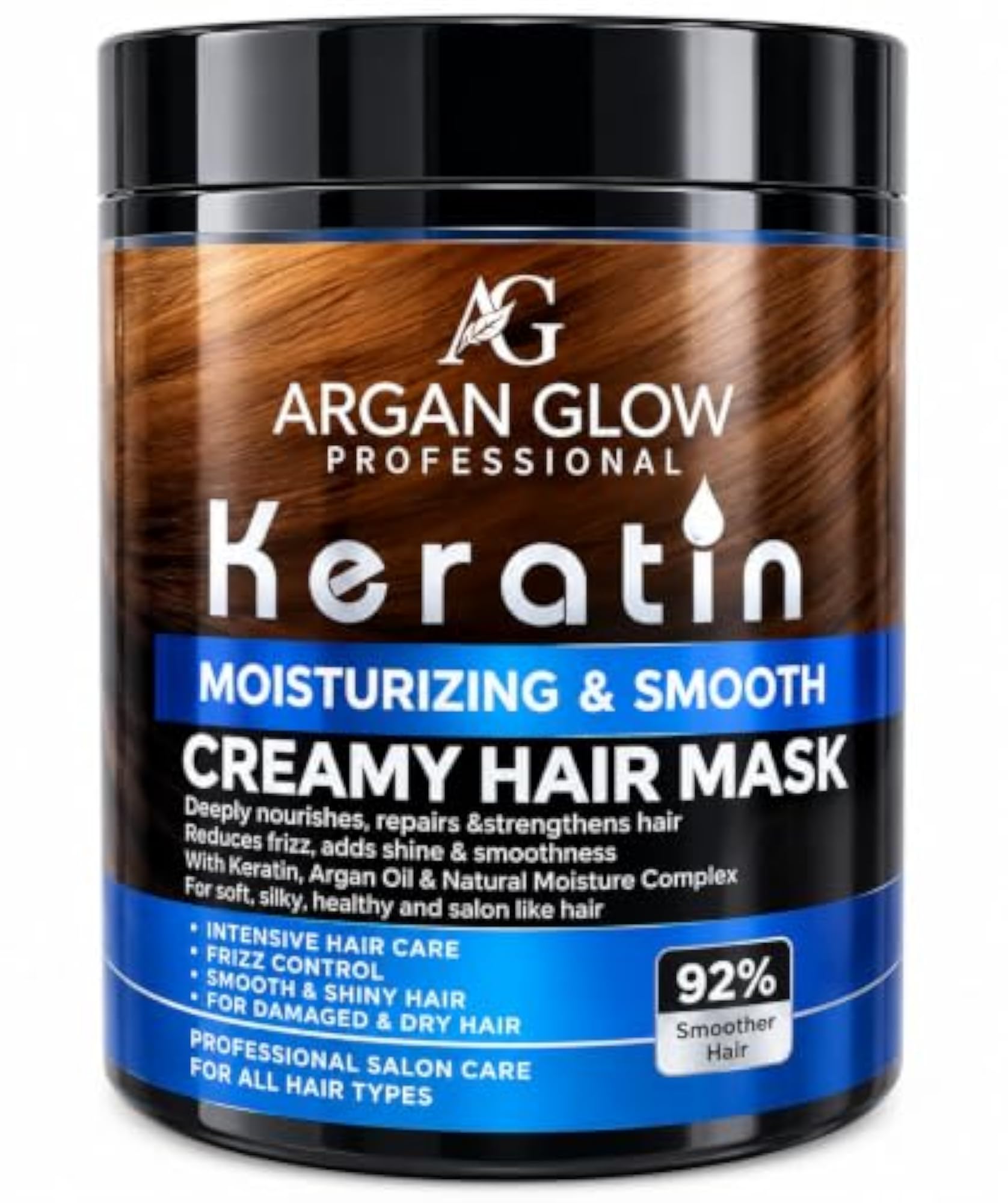 Keratin Moisturising & Smooth Creamy Hair Mask, 800 ml