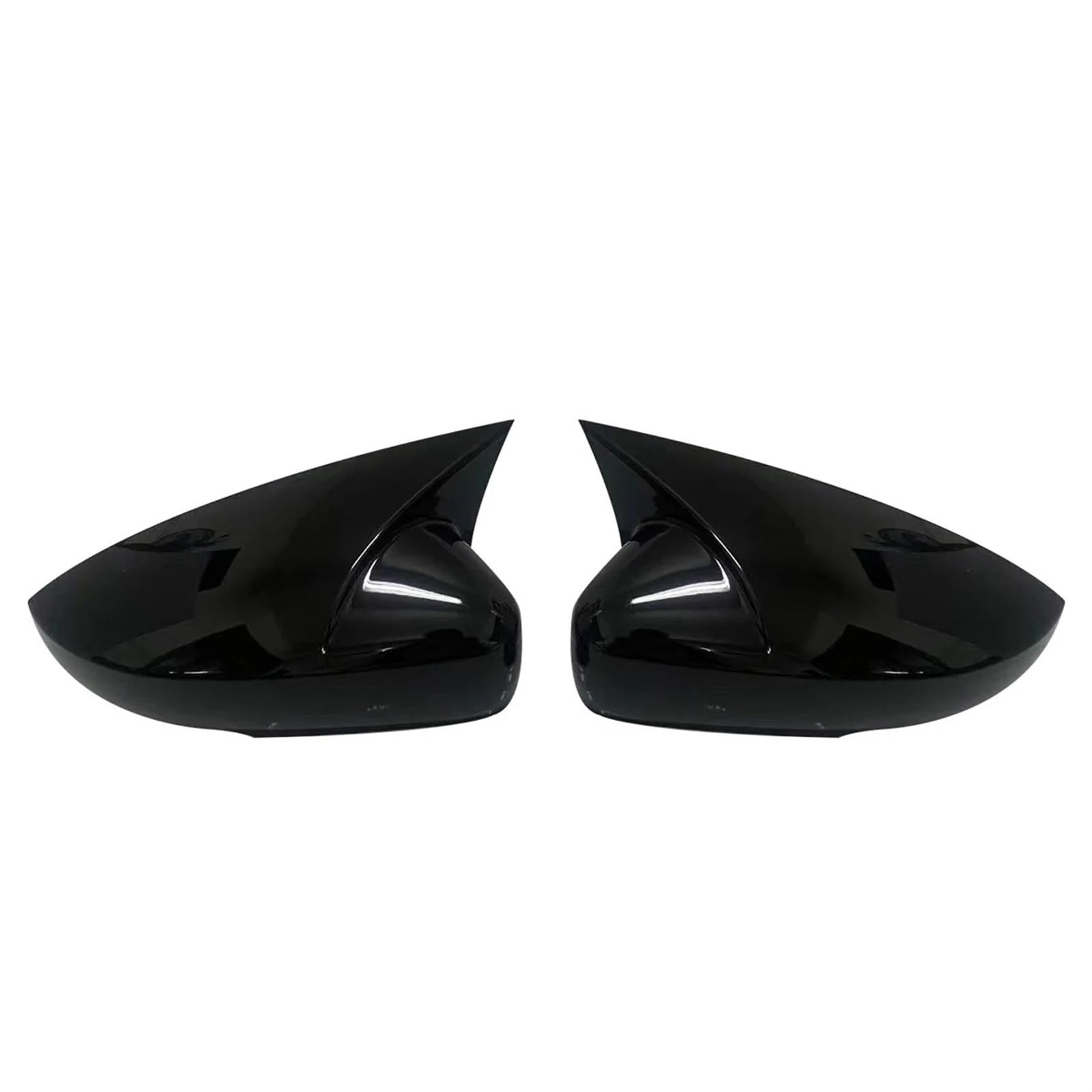 Calotta Specchietto Per VW Per Polo Mk5 6R 6C V 2009-2017 Parafango laterale Copertura specchietto retrovisore Coperchio guscio nero lucido Coppia Specchietto Laterale Cover(Glossy Black)