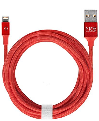 Mobility On Board Cable Lightning Reversible 2 m Nailon Coral