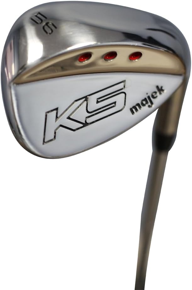 Majek Golf +1 inch Over Big & Tall Men's Sand Wedge (SW) 56° Right Handed Regular Flex Steel Shaft (Tall 6'0"+ / +1" Over) with Premium Midsize Black Pro Velvet Men's Golf Grip