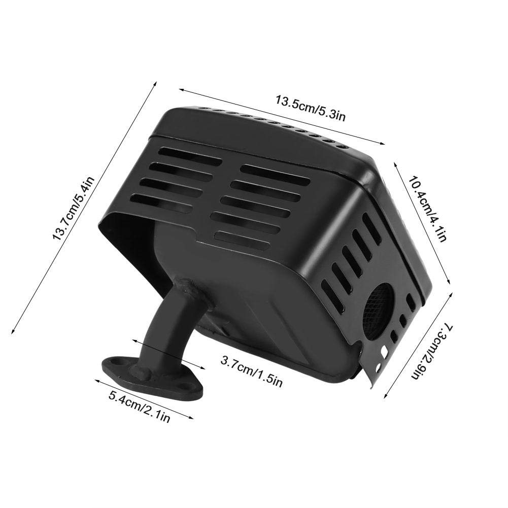 Marmitta di scarico per Honda GX120 GX160 GX200 5,5 HP 6,5 HP, Sistema di marmitta di scarico con schermo termico per Honda GX120 GX160 GX200 5,5 HP 6,5 HP Accessori per tosaerba Sistema di marmitta d