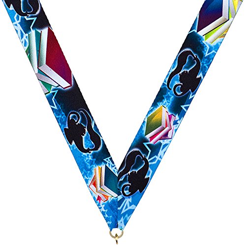 Crown Awards Academic Medals - 2" Gold English Language Arts Medal #TOP2