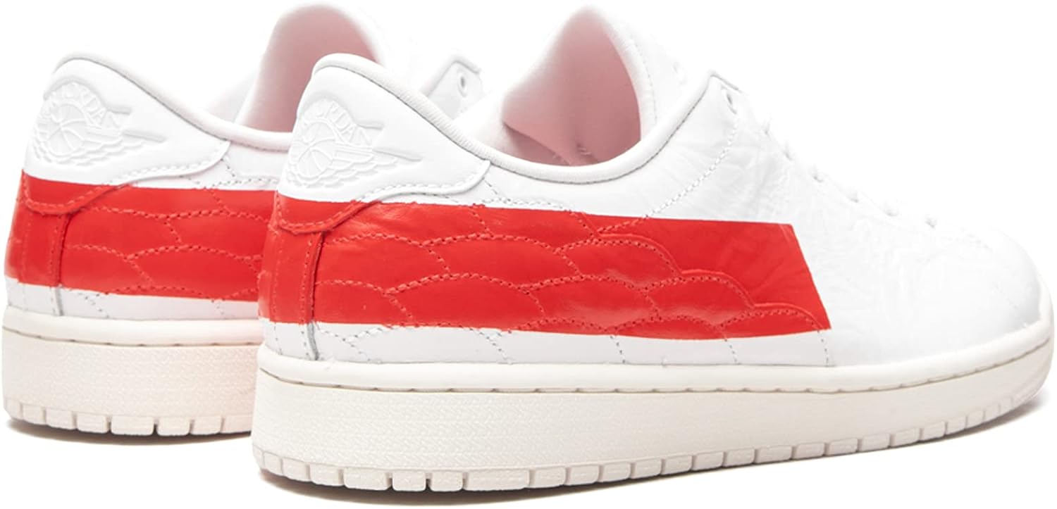 Nike Men's Air Jordan 1 Centre Court University Red, White/University Red/Sail, 10