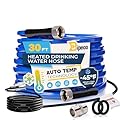 Bipeoo 30FT Heated Water Hose for Rv,Heated Drinking Water Hose Antifreeze to -45°F,Great Rv Accessories for Campers,Livestock,Agriculture,Lead and BPA Free
