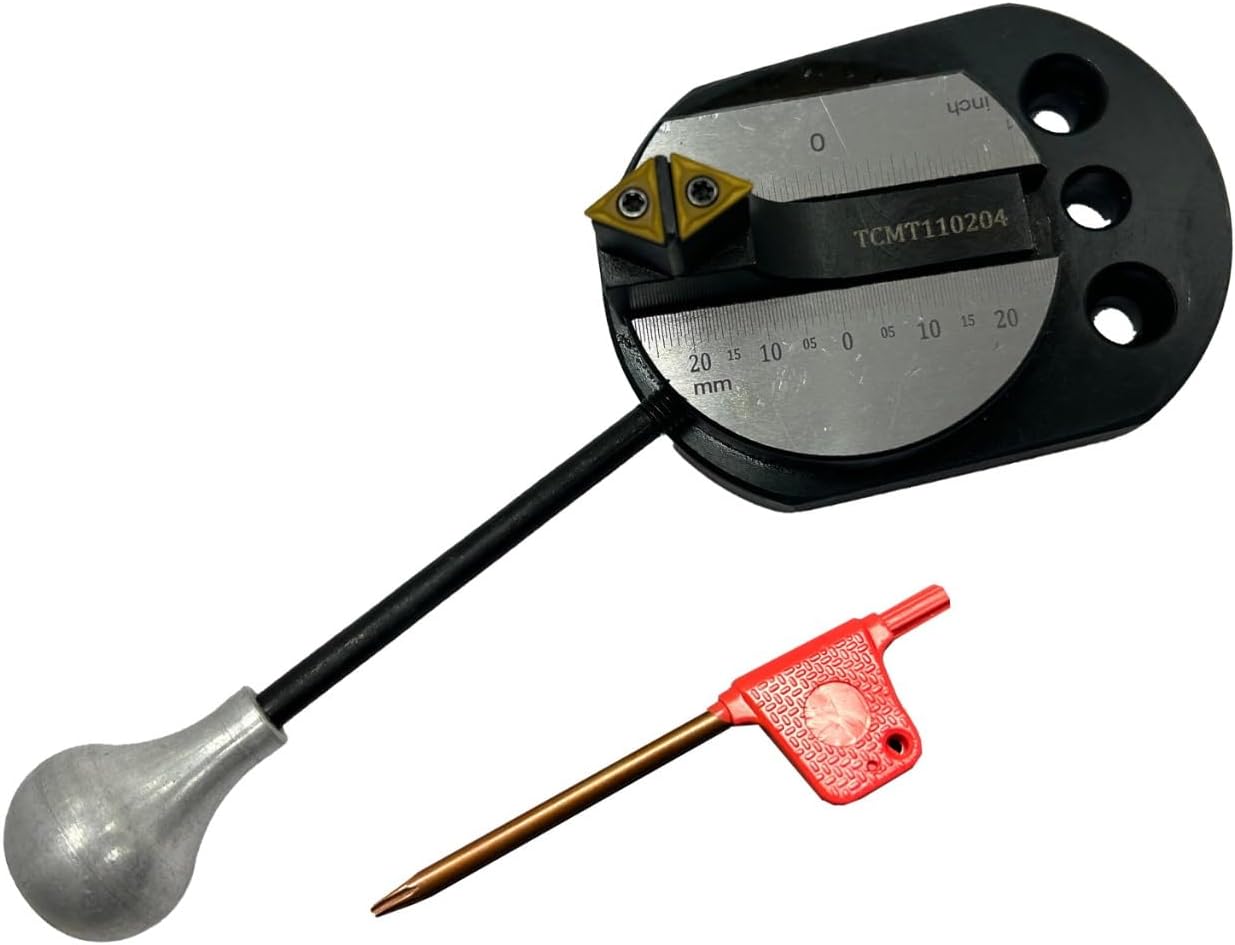 Assorts Ball Turning Attachment for 7x14 & 7x16 Mini Lathes | Precision Tool Turns Concave & Convex Metal Balls | Optional Box & Spare Carbide Inserts | Ideal for Myford & Similar Mini Metal Lathes