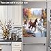 Kigai Running Horse Dishwasher Magnet Cover Decorative Magnetic Dishwasher Cover for Front Door Refrigerator Cabinet Kitchen Appliances Magnetic Panel Sticker, 23 x 26 Inch