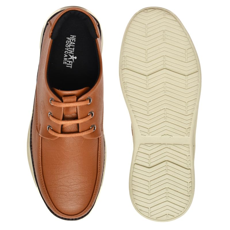 Image of HEALTH FIT Super Comfortable & Breathable Soft Sole Ultra-Lightweight Shoes Everyday Stylish & Durable Classic Design Shoe for Men's 1733