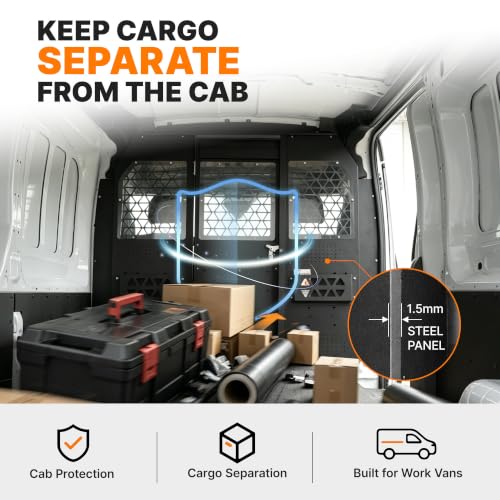 Image of MELIPRON Van Partition Bulkhead Fit for Ford Transit Medium Roof
