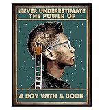 African American Boys Classroom Decor LARGE 11x14 - African American Wall Art - Inspirational positive Quotes - Black Culture Poster - African American Man, Men, Son - Teacher Gifts - Family Wall Art