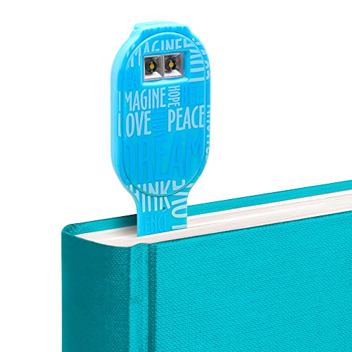Gifts for Readers & Writers Flexilight USB Rechargeable 2-in-1 LED Reading Light, Blue Words - Image 4