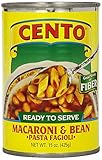 Cento Macaroni and Bean Pasta Fabioli, 15 Ounce Cans (Pack of 12)
