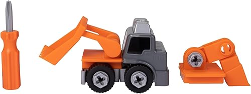 Miniatura 3 de BLACK+DECKER Matrix Jr.Kids - Juego de herramientas de juego 2 en 1 para niños, juego de 20 piezas para excavadora y excavadora