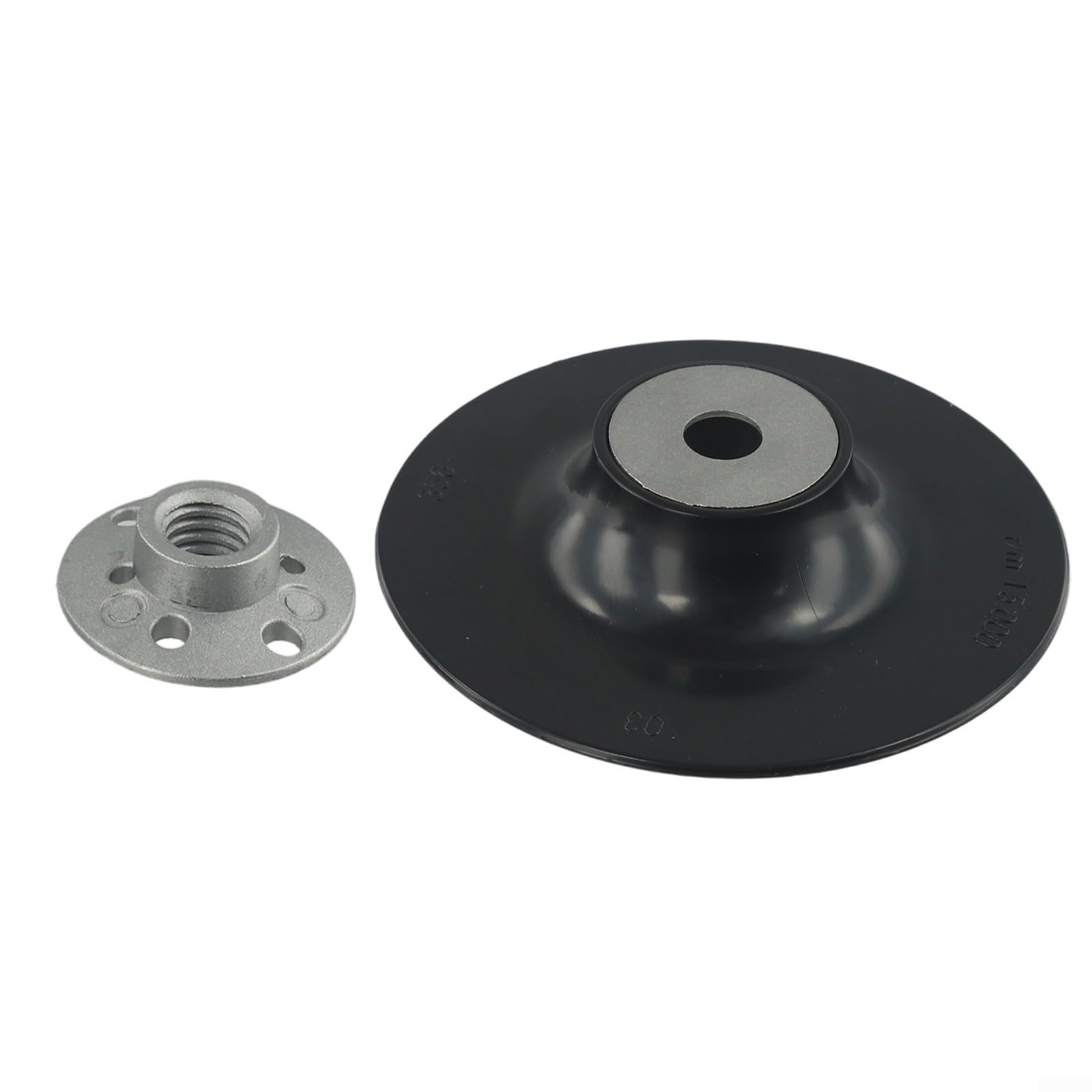 125mm Disco abrasivo per smerigliatrice angolare Platorello di supporto per smerigliatrice angolare, Cuscinetto di supporto in gomma con filettatura, Disco abrasivo con dado di bloccaggio