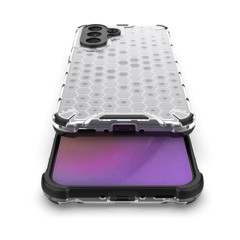 Image of Plastic Bumper Back Case Cover for Samsung Galaxy A36 5G (Transparent)