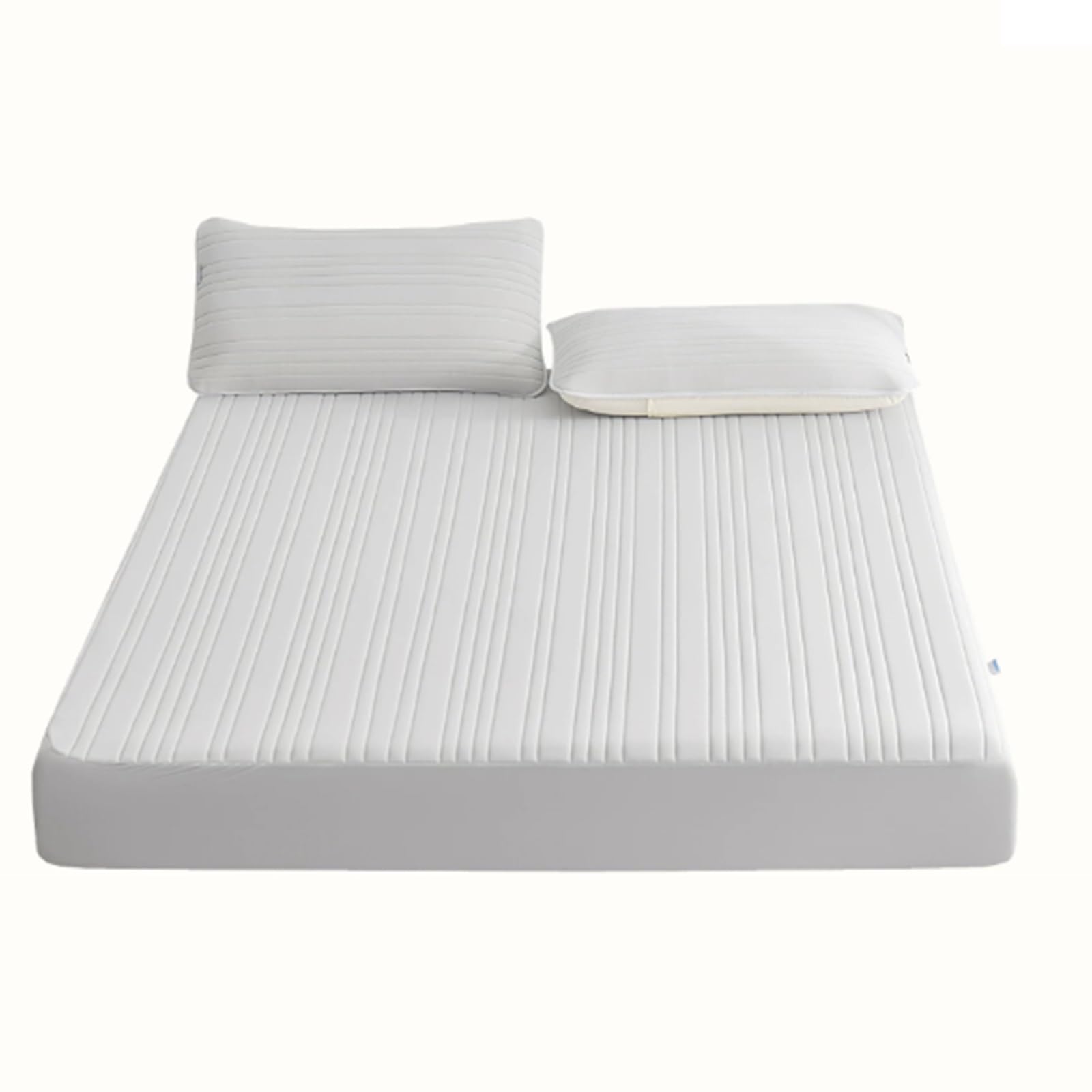 Washable Ice Silk Bed Pad, Foldable design, Summer Cool Sleeping Mat, Cooling Mat for Bed, for Home School Dormitory(Gray,120 * 200cm/47.2 * 78.7in)