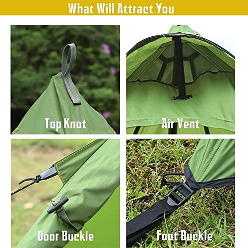 FIREHIKING Hot Tent for Camping Tepee Tent for Adults Ultralight Tipi Tent with Stove Jack and Half Inner Tent 1-2 Person