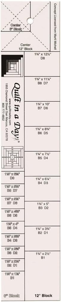 Quilt In A Day Ruler Log Cabin