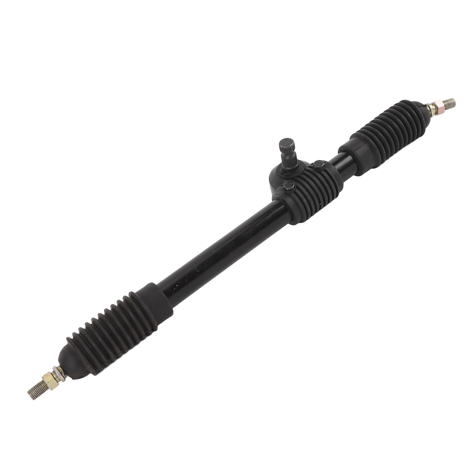 CHICIRIS Cremallera de Dirección Asistida de 490 Mm, Aleación de Acero de Alta Dureza 30T con Revestimiento Antioxidante Negro, para Triciclo Todoterreno Go Kart ATV