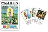 quartett spielregeln Die glanzvollsten Auftritte der heiligen Jungfrau auf 32 Spielkarten Lourdes, Fátima, Guadalupe, Knock, La Salette, Zeitoun, Medjugorje, Heede, Heroldsbach, Marpingen u.v.a. Quartettgruppen: Vom Vatikan anerkannt I-III, Von Bischof anerkannt I-II, Von koptischem Papst anerkannt, Nicht anerkannt I-II Spielkategorien: Zeugen, Anzahl Erscheinungen, Zeitraum,Wunder(-heilungen), Pilger jährlich Kartenspiel 32 Blatt (+ Deckblatt/Spielregeln/Erläuterungen), 59 x 92 mm, 300g/m² Quartettkarton