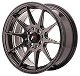 Et: 30 Japan Racing JR11 Dark Hyper Black - 16x7 ET30 5x100/5x114.3 Llantas de aleación (Competición)