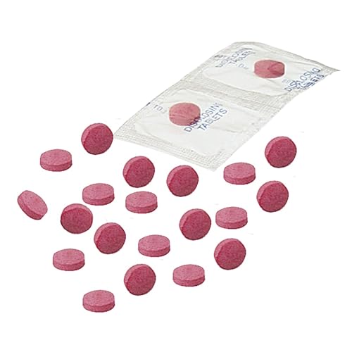 Tabletas reveladoras de placa para cepillarse los dientes, tabletas de divulgación dental para niños y adultos, sabor a cereza no tóxico, 25