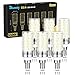 Ampoules LED E14 Blanc Froid 6500K, Ampoules Maïs LED E14, 12W Équivalent Ampoule Halogène 100W, E14 Ampoule LED 1200LM, AC 85-265V, Non Dimmable, Sans Scintillement, Lot de 6