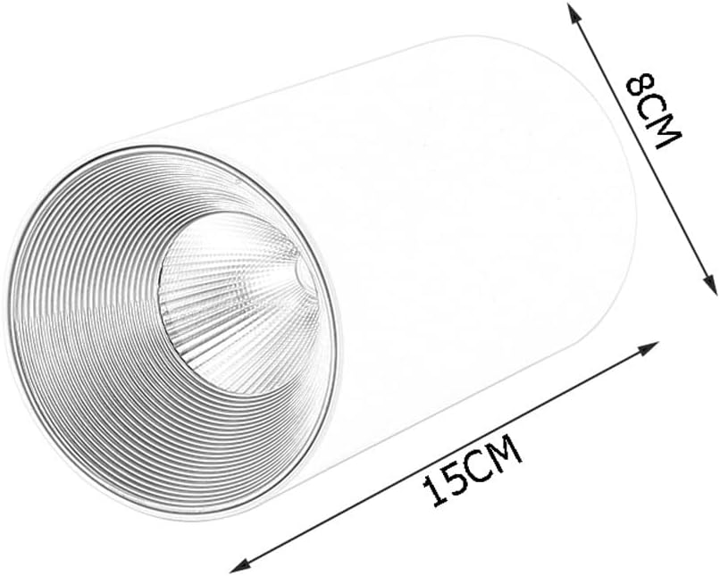 5W Led Spotlight Surface Mounted Downlight, Fixed Track Cylindrical Aluminum Spotlights, Ceiling Lighting Fixtures, Modern Minimalist Downlights for Living Room, Corridor/White-3000K