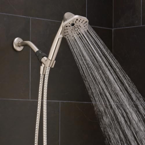 Cabezal de ducha de mano Oxygenics PowerSelect níquel cepillado miniatura 7