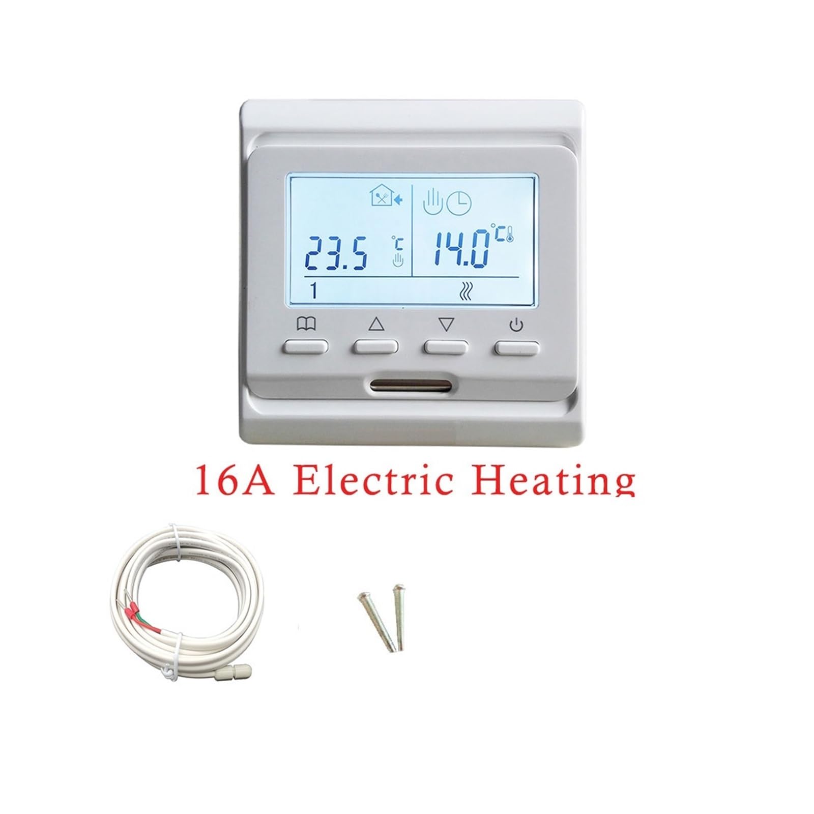 Regulator Temperatury, M6 LCD 16A tygodniowy programowalny elektryczny cyfrowy termostat pokojowy do ogrzewania podłogowego, sterownik ciepłej podłogi
