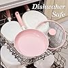 CAROTE Ceramic Cookware Set Nonstick, 15pcs Pots and Pans Set Non stick, Non Toxic Cookware,Dishwasher,RV/Camping Cookware Set, Pan and Pot with Kitchen Utensils, Pink #5