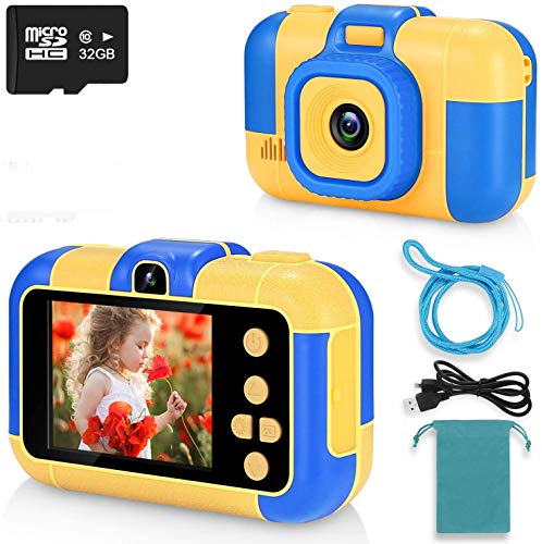 Kinder Digitalkamera 1080P HD Video Wiederaufladbare Spielzeugkameras Kinder Camcorder für Mädchen und Jungen 3-8 Jahre alt Geburtstag