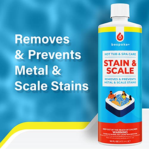 Spa Stain And Scale Control For Hot Tub, Spa Descaler, Stain Scale Remover & Spa Scale Defense For Hottub Hardness Control & Spa Hardness Decreaser & Alkalinity Decreaser Water Softener (1-Pint) #TOP5