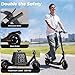 Electric Scooter - 500W Motor Electric Scooter Adults, 21 Miles Range, 18 MPH Max Speed, Double Braking Systems, 8.5’’ Pneumatic Tire Folding & Portable E-Scooter for Commuter