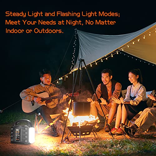 Portable Power Station, 155Wh 42000mAh Outdoor Solar Generator with 110V/150W(Peak 200W) AC Outlet and USB-C PD(30W) Port, Power Supply for Outdoor Camping RV Trip, Home Emergency Outage - Image 4