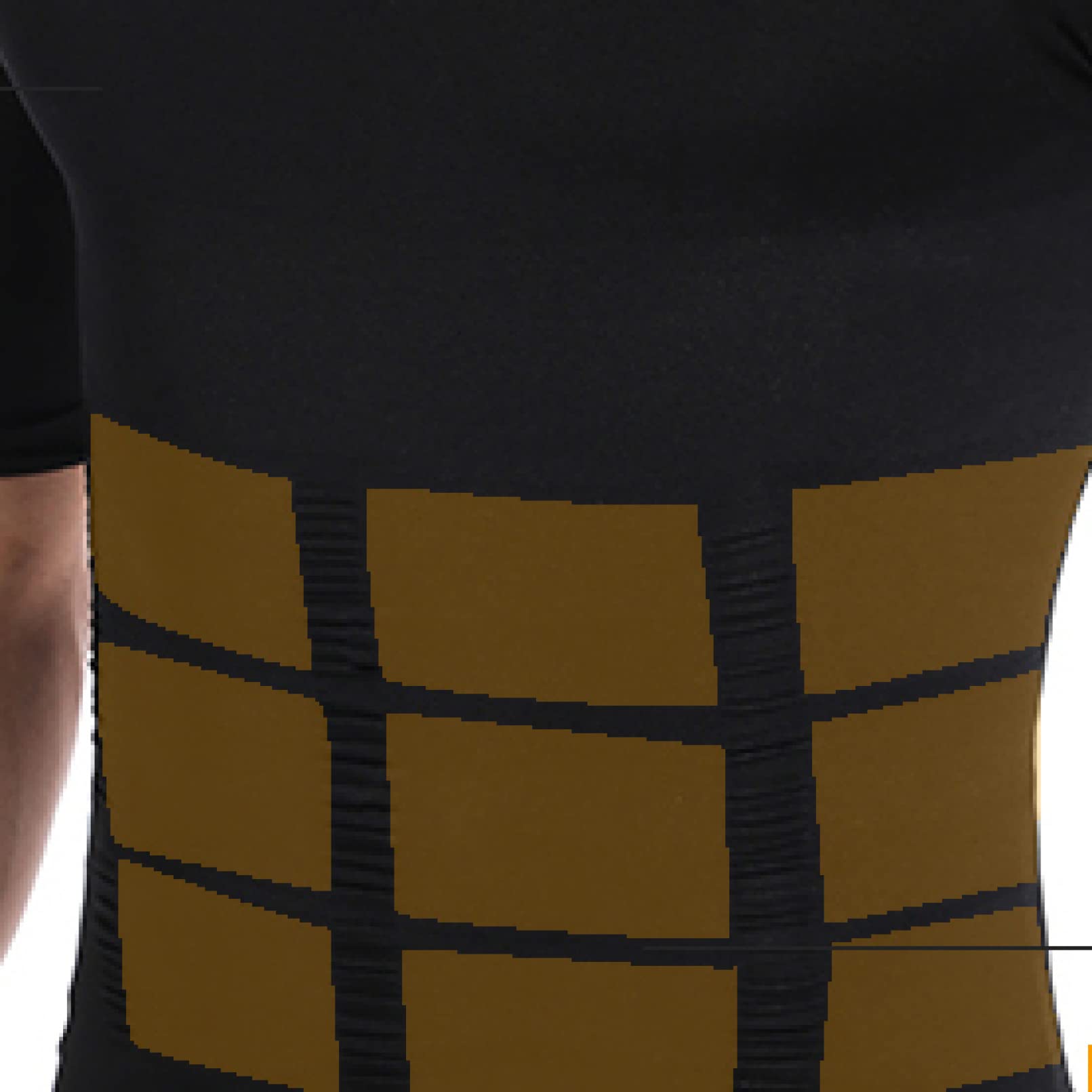 body shaper dla mężczyzn rozciągliwa koszulka kompresyjna treningowe koszulki wyszczuplają brzuch - warstwa podstawowa modelująca sylwetkę z krótkimi rękawami