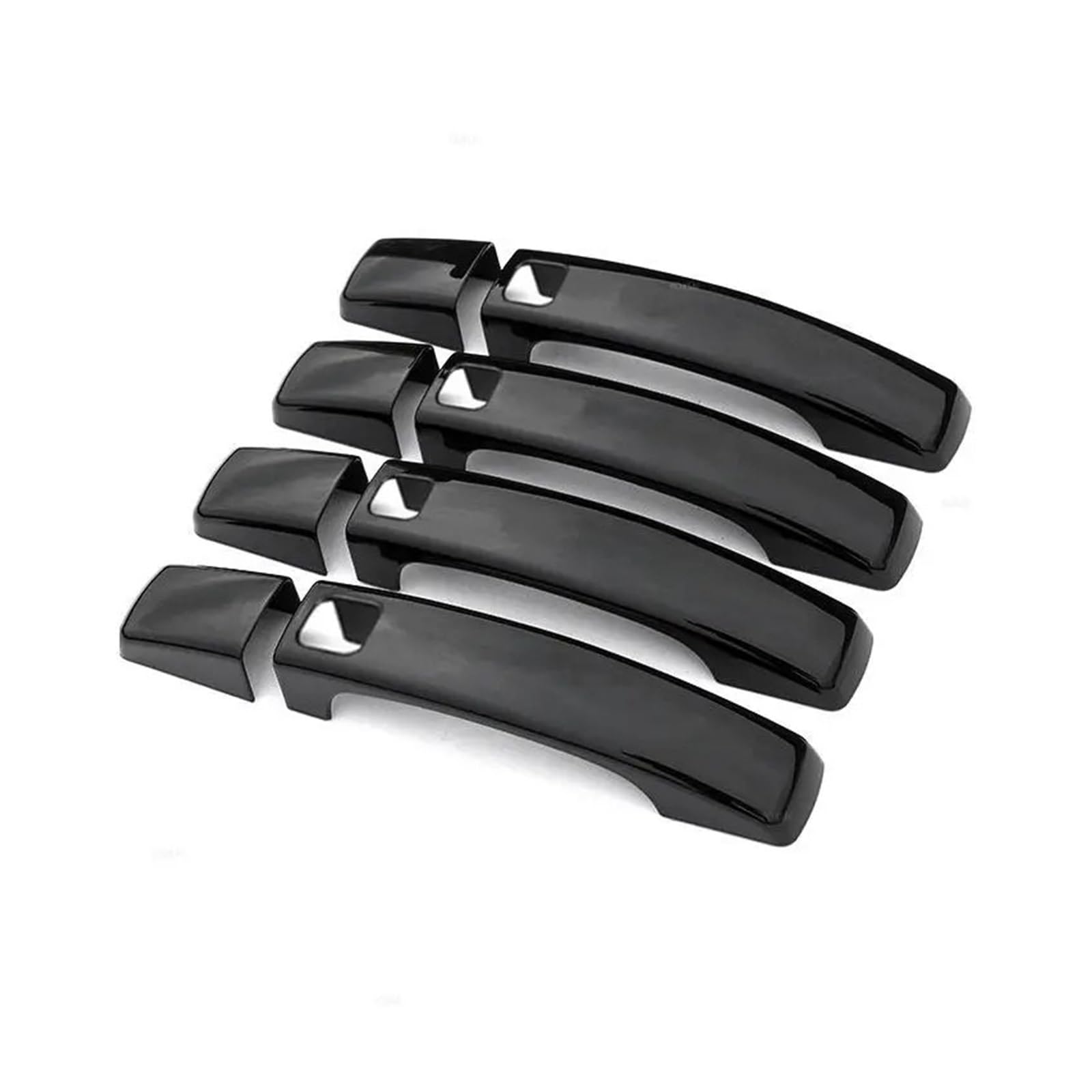 RAGPUKMUAN Car Door Outer Grab Handle for Land for Rover for Range Sport Discovery 4 LR4 for Freelander Car Exterior Door Handle Pull Cover Glossy Black Trim Accessories(Type B)