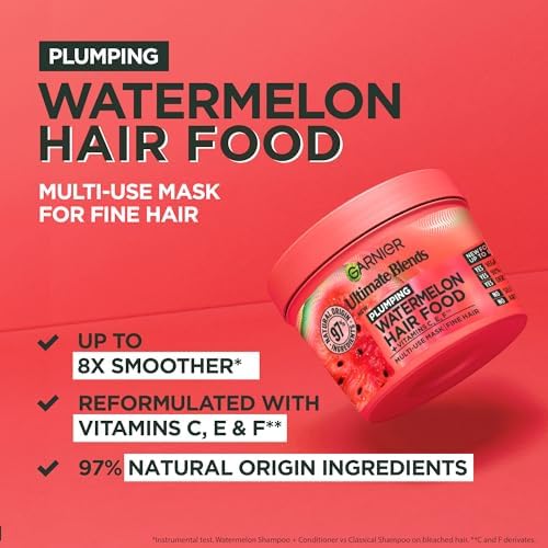 Garnier Hair Food Watermelon Mask for Fine Hair - 400ml - Image 3
