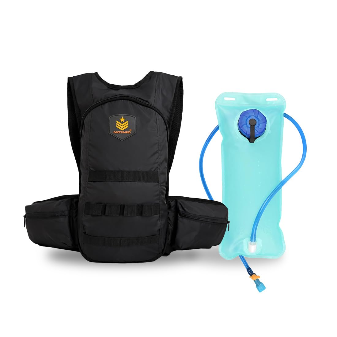 Motard Waterman H20 Hydration Tactical Backpack Black with 2L Hydration Bladder-image-28