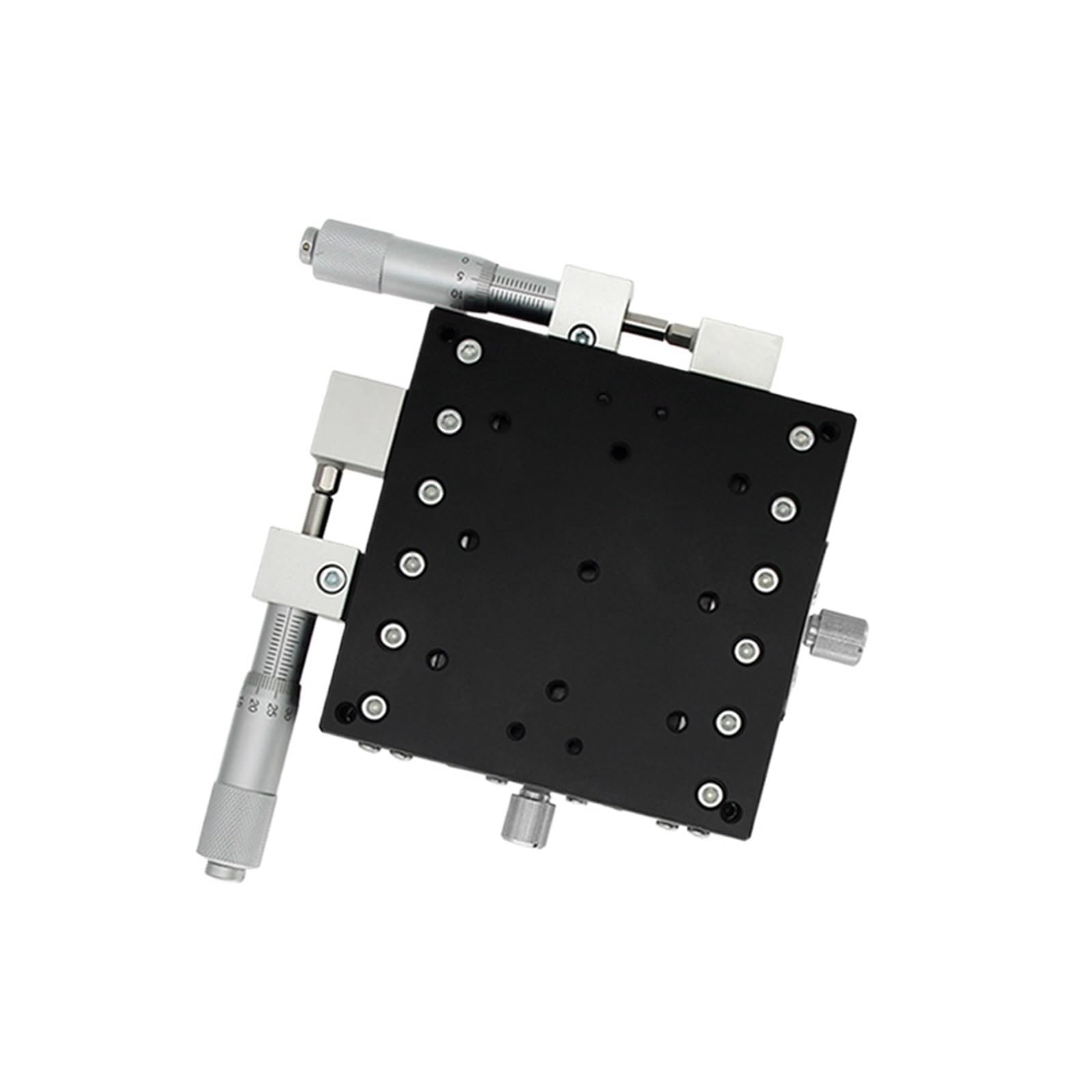 MYXJGNAIY XY Axis 70 * 70-125 * 125 Micrometer Sliding Stage Platform Manual Displacement Sliding Table Guide Rail LY70/LY80/LY90/LY100/LY125(70 x 70,Center)