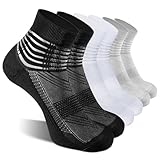 IRAMY Medias de Compresion Hombre Mujer Calcetines Tobilleros Compresión Running Calcetines Deporte con Cusión para Plantar Fasciitis