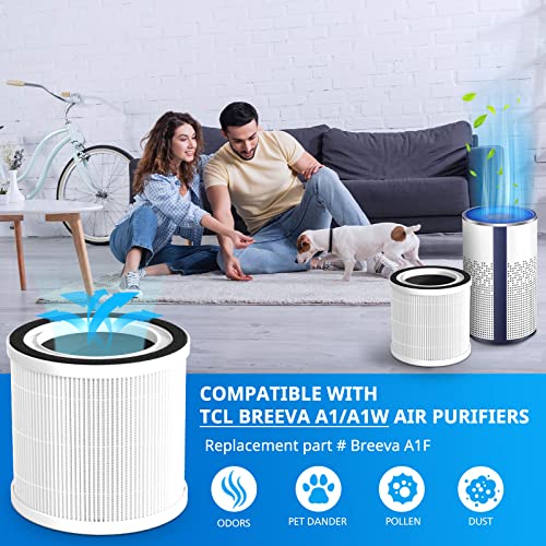 Image of BREEVA A1 Replacement Filter for TCL BREEVA A1 /A1W Air Purifier, 2-Pack
