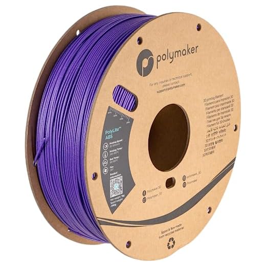 Polymaker Glitter ABS Filament 1.75mm, Galaxy Purple 3D Printer Filament 1.75mm Heat Resistant 1kg - Twinkling ABS 3D Printing Filament, Strong & Durable, Dimensional Accuracy +/- 0.03mm
