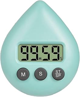 Digital- Kitchen Timer With Countdown Function And Alarm Waterproof Energy Saver Timer With Suction Cup For Shower Cooking Home Use Orange Green Light Pink Yellow Green Light Green(light green)