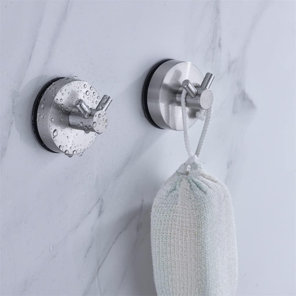Reusable Suction Cup Hook Stainless Steel Vacuum Wall Hooks Robe Kitchen Bathroom Home Accessories