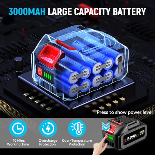 Orbital Sander Cordless Sanding Machine - 350W Sander for Walls, 3 Variable Speeds, Up to 12000 RPM, 125mm Sanding Pad, Dust Collection, Perfect for Wood and Steel Surfaces 6 Orbital Sander Cordless Sanding Machine - 350W Sander for Walls, 3 Variable Speeds, Up to 12000 RPM, 125mm Sanding Pad, Dust Collection, Perfect for Wood and Steel Surfaces - Image 6