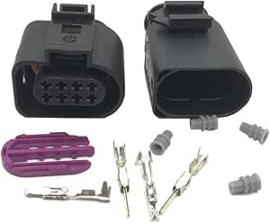 ECSiNG 1 Satz 8-poliger Männlicher Weiblicher Steckverbinder 1J0973714 1J0973814 für Auto Sensor Verbindungsstecker Reparatur Ersatzteile Kfz-Komponenten